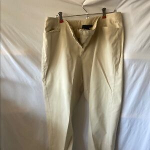 Lane Bryant Cream Chinos Versatile Cotton-Blend